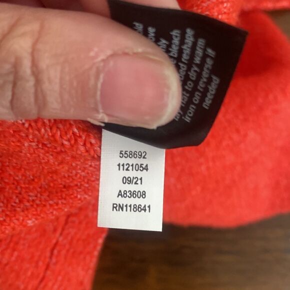 NWT Lane Bryant Women's Red Cowl Neck Soft Pullover Tunic Sweater Size 26/28 - Picture 7 of 10